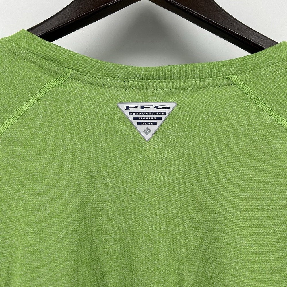 Columbia PFG Terminal Tackle Shirt Mens 3X Green Omni Shade Fishing Long Sleeve - Picture 5 of 7